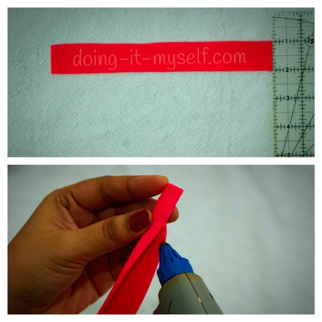 making fringed felt flower_cut stip